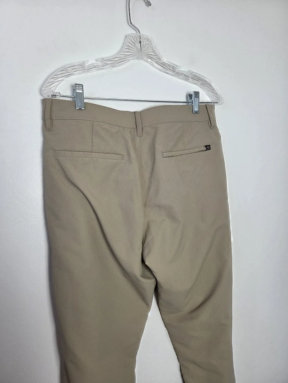 Banana Republic Beige Khaki Stretch Performance Pants Slacks Office Men's 32x34